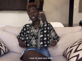 Busty Ebony Bouncing Wild On White Dick