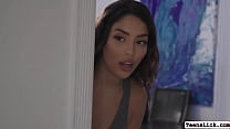Horny masseuse watches her customer getting naked in the massage room.After that,she lets her customer lay down and she then start massaging her body.Next is,they get horny and start kissing each other before she licks the pussy of her customer.